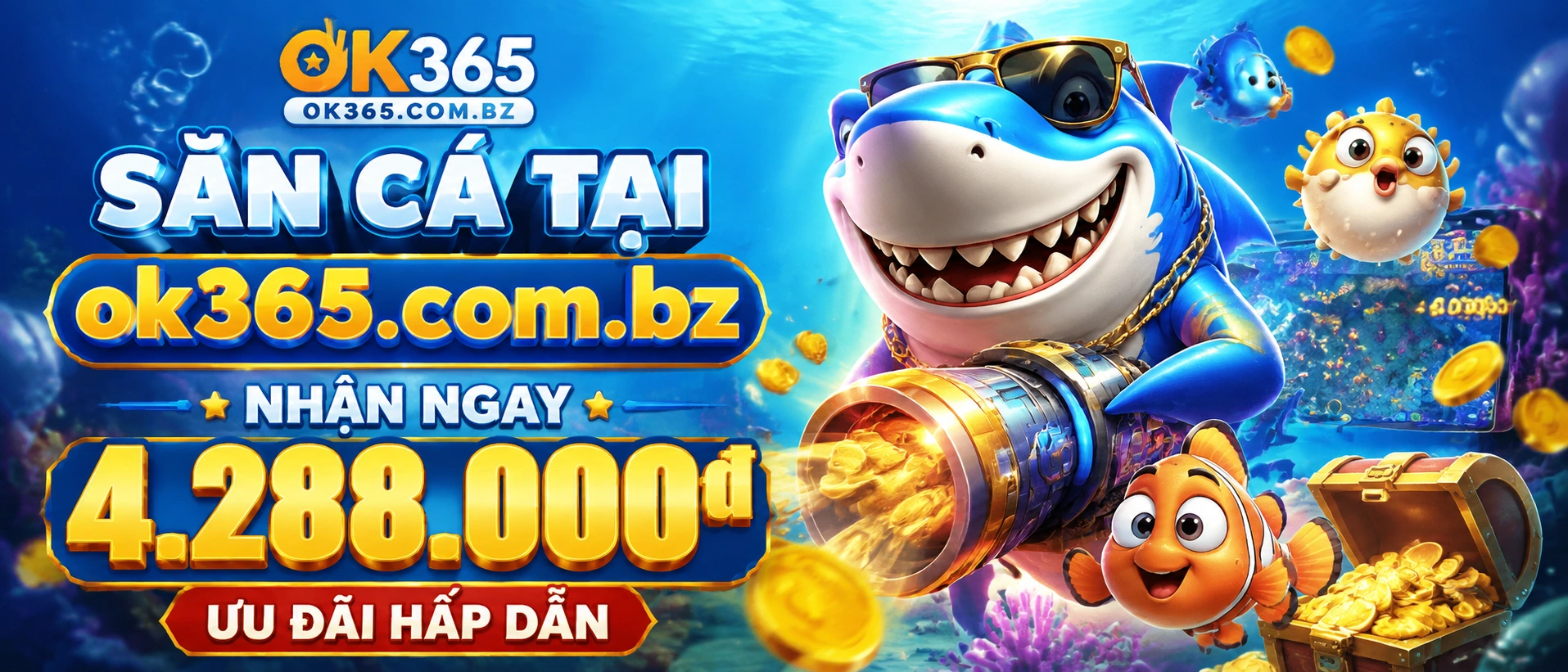Bắn Cá Đại Dương 3D trên nền chủ đề biển